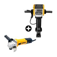 COMBO Demoledor 31kg DW25980 2000W + Carro + Cinceles Dewalt + Esmeril Angular Dwe750 4-1/2"" 750W Dewalt