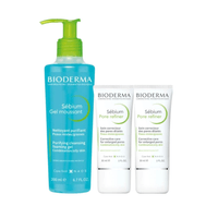 Rutina Sébium para piel mixta a grasa: Gel Moussant 200ml + 2 Pore Refiner 30ml