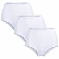 Pack X3 Trusa Amplia Algodón spandex Blanco Talla S - COD. 497