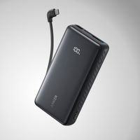 PowerBank ANKER Zolo (20K, 22.5W, Built-In USB-C Cable) - Negro