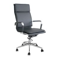 Silla De Oficina Giratoria Alemania Presidente Cuero Negro Ofideas