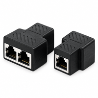 Adaptador divisor RJ45, conector de red USB 1 a 2 A