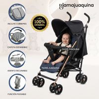 Coche Bastón Reclinable «PARIS AMORE» Edición Especial Azul