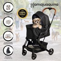 Coche De Lujo Para Mascota «PIQUETT» Edición Super Especial Negro