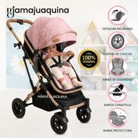 Coche Moisés Travel System «EVO GOLD» Edición Especial Rosado