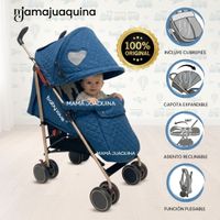 Coche Bastón Plegado Compacto «ISABEL GOLD II» Edición Exclusiva Turquesa