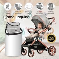 Coche Maleta de Lujo «PEGASUS» con Bandeja de Comer Edición Exclusiva Gris