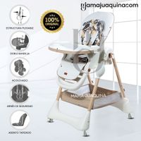 Silla de Comer de Lujo «YUMI» Edición Limitada Blanco