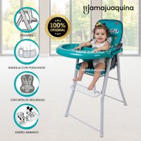 Silla de Comer Plegable «MOUSKA» con DIseño Ratón Verde