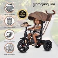 Triciclo Guiador para bebés «FOX NOVA» Edición Limitada Marrón