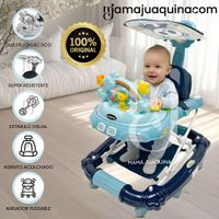 Andador con Tablero Didáctico «RAINBOW NEW» Edición Limitada Celeste & Azul
