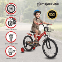Bicicleta Para Niño Aro 20 «PHILLIPS KING» con Canasta Rojo