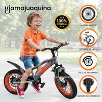 Bicicleta para Niño Aro 16 «RAACER X» Edición Exclusiva Naranja