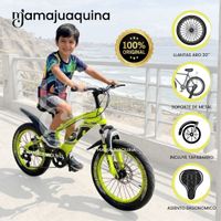 Bicicleta para Niños Aro 20 «RACER X» Edición Exclusiva Verde Neón