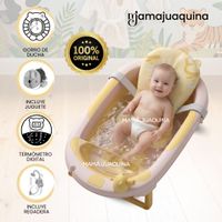 Bañera Plegable para Bebé «JADDE PLUS» con Accesorios Amarillo