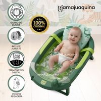 Bañera Plegable para Bebé «JADDE PLUS» con Accesorios Verde