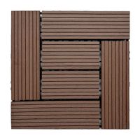 Piso Deck para Jardín y Terraza Marrón 30X30cm Orange