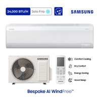 24,000BTU/hr Bespoke AI WindFree™ Wall-mount Refrigerante R32 - FRÍO SOLO