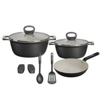 Juego de Ollas Record Ceramic Black 5 piezas
