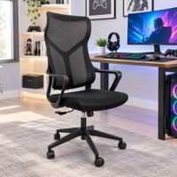 Silla Gamer Dreizt Lyon Mesh Negro