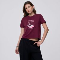 Polo Mujer Bas Crop Print Hypnotic Manga Corta