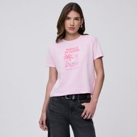 Polo Mujer Bas Crop Print Hypnotic Manga Corta