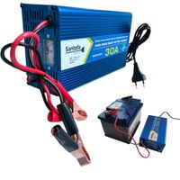 Cargador De Baterías Santofa Dx-bc1230 30 Amperios Azul