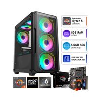 COMPUTADORA PC GAMER AMD RYZEN 5 5600GT RAM 8GB SSD 512GB
