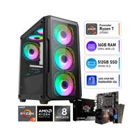 COMPUTADORA PC GAMER AMD RYZEN 7 5700G RAM 16GB SSD 512GB