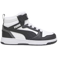 Zapatilla Infantil Puma Rebound V6 Mid 393832 01 Negro