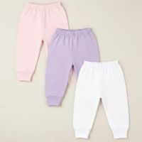 Pack 2 Pantalón  de  Bebé 100 % algodón pima Niña - Talla 8