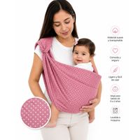 PORTAWAWA /Portabebe basico de tela con argolla (0 a 4 meses) - Rosado
