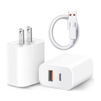 Cubo Carga Rapida 120w Dos Puertos Usb Tipo A - Usb + C + CABLE