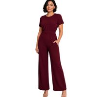 Enterizo Suave de Mujer tela viscosa Talla M/L Guinda