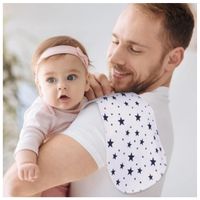 Pack 3 de babitas / hombreras  de bebe en algodón pima para niño