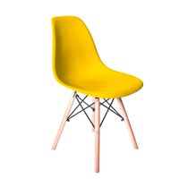 Silla De Comedor Diseño Eames Amarillo Polipropileno Ofideas