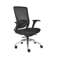 Silla Ergonómica Reclinable Slider 4D. Loop Gerencial Aluminio Negro Ofideas