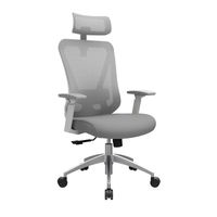 Silla Ergonómica Dolfin Syncro Brazos 3D Presidente Aluminio Gris Ofideas