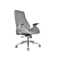 Silla Ergonómica Markus Presidente Gris Cuero Ofideas