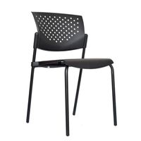 Silla Fija De Visita Butterfly Negro Estructura Negro Ofideas
