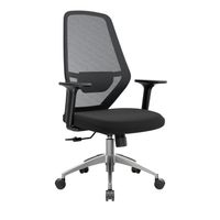 Silla Ergonómica Icon Gerente Aluminio Negro Ofideas