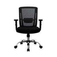 Silla Ergonómica Delphi II Gerente Basculante 3D Cromado Negro Ofideas