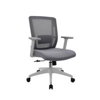 Silla Ergonómica Delphi II Gerente Gris Premium Nylon Eg Ofideas