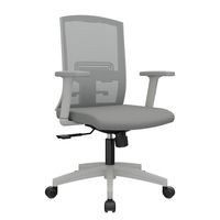 Silla Ergonómica Monk Semireclinable Gerente Nylon Gris Eg Ofideas