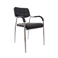Silla De Visita Fija Soft II Sr Negro Ofideas