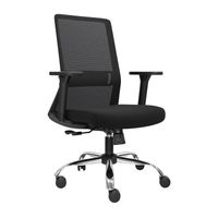 Silla Ergonómica Embody Gerente Cromado Negro Ofideas