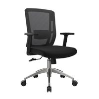 Silla Ergonómica Delphi II Gerente Basculante 3D Aluminio Negro Ofideas