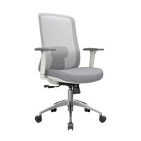 Silla Ergonómica Milano Gerente Aluminio Gris Ofideas