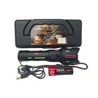 Linterna Táctica LED Recargable USB Lantun EPC-98 3800mAh con Pantalla Digital y Estuche - copy