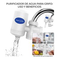 PURIFICADOR DE AGUA PARA GRIFO COCINA FACIL INSTALACION ECOLOGICO COLOR BLANCO - copy - copy - copy